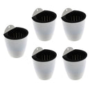 5 Pieces Sturdy Plastic Self-watering Wall Hanging Planters Flower Pot Outdoor