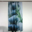 Abstract Waterproof Shower Curtain Bathroom Polyester Pattern & Hooks, Bamb