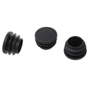 Chair Table Legs 25mm Diameter Plastic Cap Round Ribbed Tube Insert 10 Pcs V6Y2