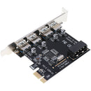 PCI E  to USB 3.0 Controller Adapter Expansion Card, 4.72x2.64inch