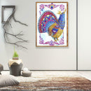 5D DIY Special Shaped Diamond Painting Peacock Pattern Embroidery Decor