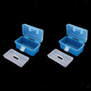 2Pcs Plastic Storage Case Removable Tray Carry Handle Home Art Craft Tool Boxes
