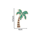 Coconut Tree Keychain Pendant DIY Point Diamond Keychain Decorative Quality *1