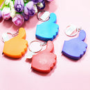 Handbag Keychain Key Ring Mini Tape Measure Pendant Charms Retractable Ruler M&O