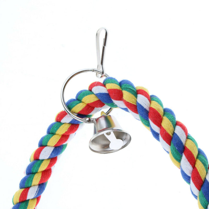 Birds Hanging Swing Toys Bird Parrots Cage Accessory Great For Cage Decor