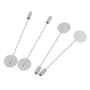 20Pcs Lapel Pin Stick Pin Base Glue on Rose Flower Brooch Pin for Men's Suit
