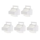 5pcs Parrot Bird Feeder Round Feeding Bowl Hanging Drinking Feeder Cup Bird