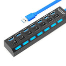 3.0HUB 7-port USB hub high-speed line splitter usb a drag seven hub with in