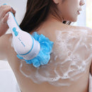 Waterproof Shower Brush Long Handle Hygiene Bath Massage Battery Powered