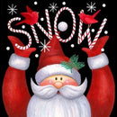 Diamond Painting Snowman Santa Full Round Wall Picture DIY Set (yc4187)