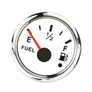 2" 52mm Universal Boat Marine Fuel Level Gauge LED Light Display White Accessori