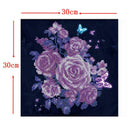 Purple Rose 5D Diamond Painting Embroidery DIY Cross Stitch Home Decor