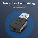 Bluetooth 5.0 Audio Transmitter Receiver USB Adapter For TV PC Car Speaker  OZ