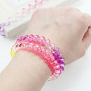 10pcs Gradient color elastic telephone wire cord head ties hair band rope  Z