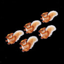 5 Pieces Cloth Stickers with Squirrel Pattern Embroidery Patch Clothing
