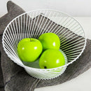 Nordic Modern Minimalist Iron Art Fruit Basket Bowl Living Room Snack Plate X8P5