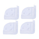 Corner protection, soft plastic, clear, 4 pieces