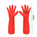 3 Pairs Rubber Cleaning Gloves Kitchen Dishwashing Glove,Waterproof Reuseab