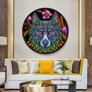 DIY Diamond Painting Full Drill Wolf Mural Coffee Tassel Home Wall Pendants