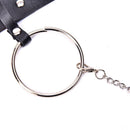 Gothic Chain Belt Circle Hollow Out Punk Unisex Adjustable Leather Buckle TEUS
