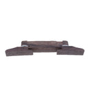 Durable Wooden Carved Guitar Bridge for Archtop Jazz Guitar Accessory