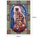 5D DIY Full Drill Diamond Painting Abstract Cat Cross Stitch Embroidery Kit
