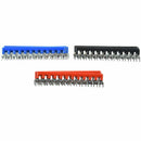 15 Pcs 400V 10A Fork Shape 12 Positions Barrier Terminal Block Strip H7Y5