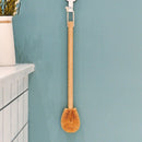 Updated Modern Version Toilet Bowl Brush, Natural Coconut Fiber Brush Head