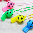 2X Colourful football Whistles / Classic Pea Whistle - Referee / World Cup S Gw