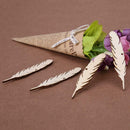 50pcs/Bag Feather Wooden Chips DIY Craft Accessories Clothing Decoration