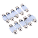10Pcs 5050 31mm 4smd led white light car interior dome festoon bulbs DC12v BX