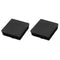 Plastic Square Tube Inserts End Blanking Caps 60mm x 60mm 20 Pcs Black