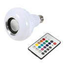 Bluetooth Speaker 12W E27 RGB LED Light Bulb Wireless Music Playing Remotelj