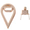 1X Water Drop Shape Clasp Turn Lock Twist Locks Diy Leather Handbag Bag Hardw Gw
