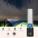 USB Charging 500lm Waterproof Flashlights Zoomable T6 LED Glare Flashlight
