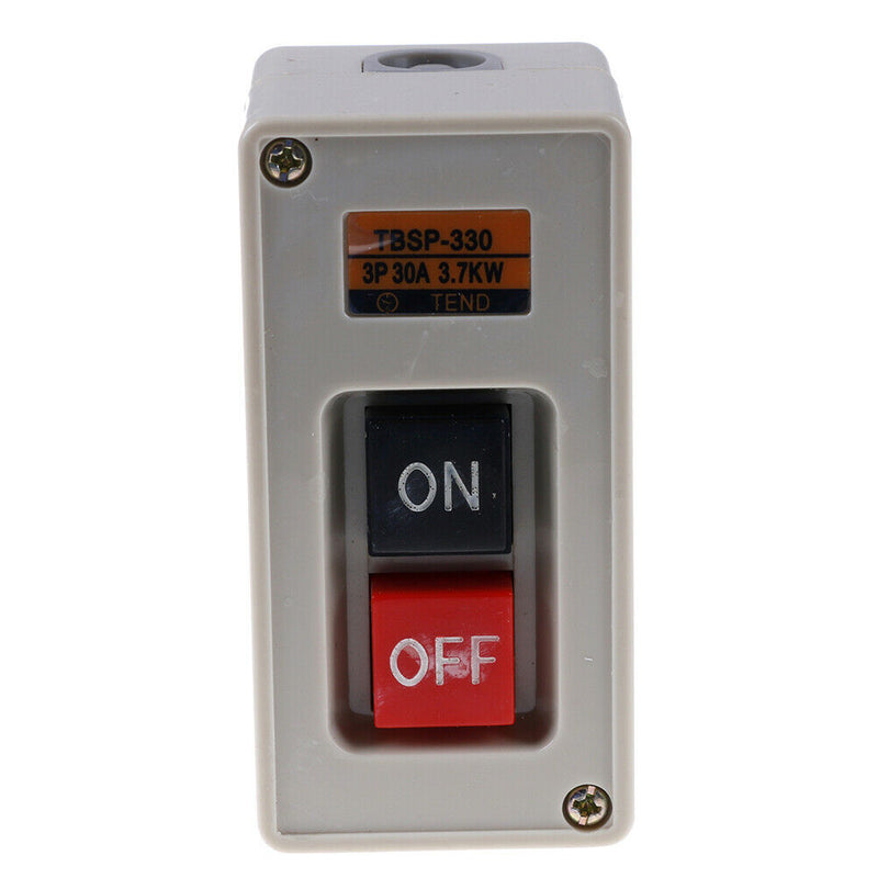 TBSP-330 3 phase 3.7Kw 30A power push button switch station on/off lock tend Bj