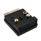 Switchable Scart Male to Scart Female M/F S-Video 3 RCA Audio Socket Black