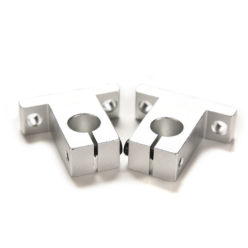 New 2PCS SK12 12mm Bearing CNC Aluminum Linear Rail Shaft Guide Support Ty