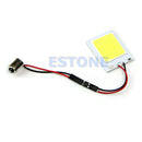 White T10 7W COB 48-LED BA9S Interior Light Panel Festoon Dome Car Bulb Lamp