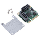 Mini PCI-E PCI express to SATA 3.0 converter hard drive extension card 2 ports!c