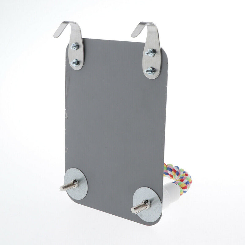 Large Mirror Parakeet Bird Mirror Rope Perch E.