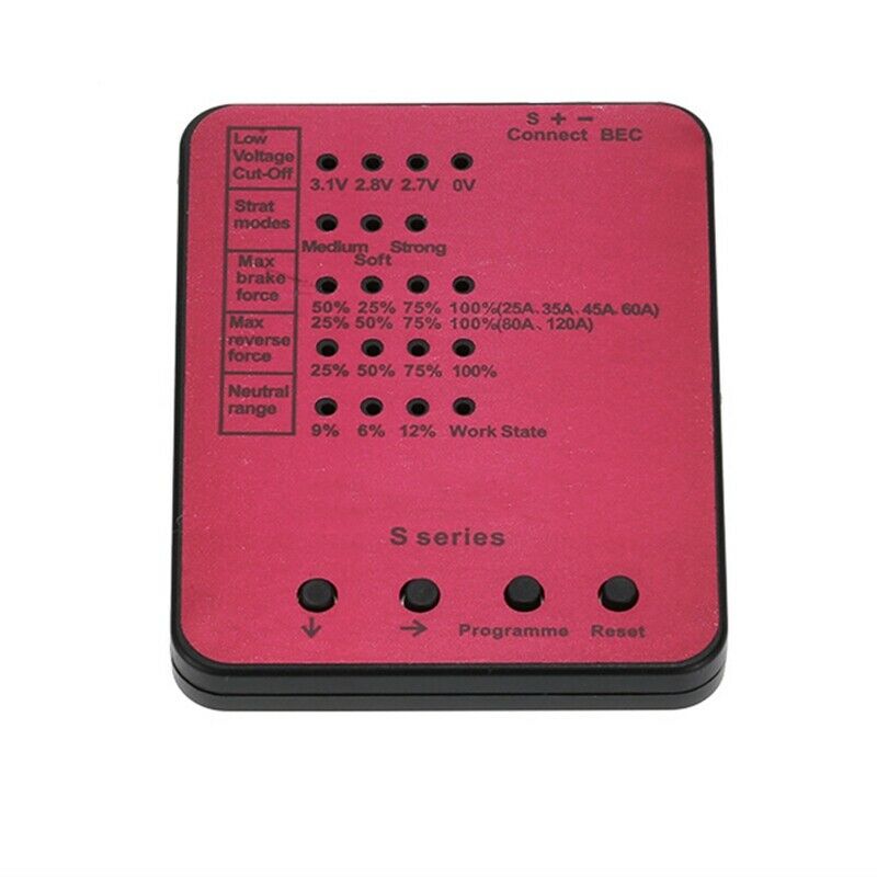 Programming Card For 45A/120A Rc Car Esc Brushless Electronic Speed Control G4G2