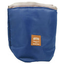 Large Capacity Round Make-up Toilet Bag Drawstring Deep Blue 23x17cm