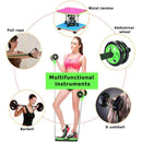 Ab Roller Wheel Trainer Wheel Abdominal Resistance Pull Rope Tool(Green)