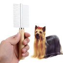 Stainless Steel Pet Dog Cat Hair Fur Double-sided Brush Comb Grooming