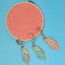 3pcs DIY Metal Full Special Shaped Diamond Painting Peacock Keychain Gift Decor