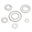 105pcs 304 Flat Stainless Steel Washers M3 M4 M5 M6 M8 M10 for Screws Repai