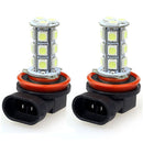 2x H11 H8 18 LED 5050 SMD Car Day Fog Head light Lamp Bulb Xenon White Tide