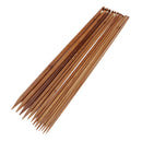 14 Pcs Wooden Crochet Hooks 3mm-10mm Smooth Bamboo Knitting Needles Set Weaving