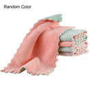 5PCS Super Absorbent Microfiber Kitchen Cloth Dish Towel Cleaning Household J1D4